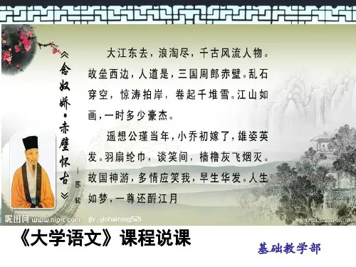 大学语文课程说课