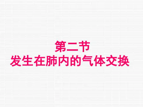 发生在肺内的气体交换课件(共36张OK