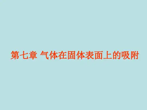 第七章 气体在固体表面上的吸附