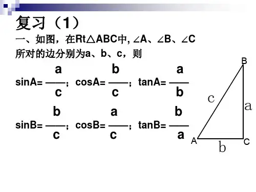 锐角三角函数练习课件.ppt