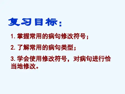 专题复习辨析和修改病句课件