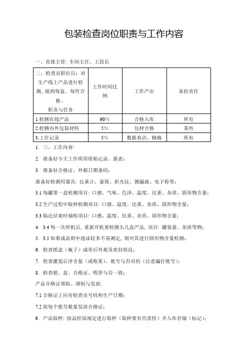 食品检验饮料检验作业指导书样本