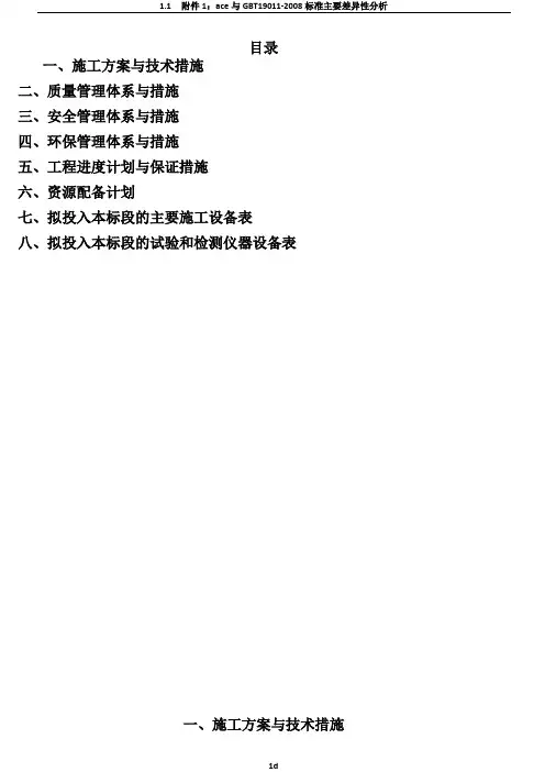 园林绿化工程技术标范本
