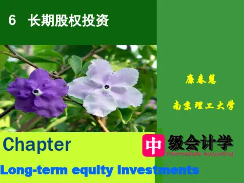 长期股权投资概述(PPT 65页)