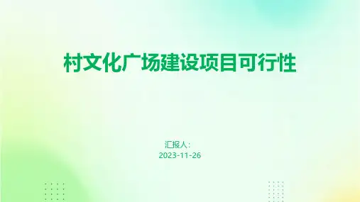 村文化广场建设项目可行性