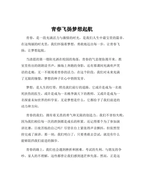 青春飞扬梦想起航