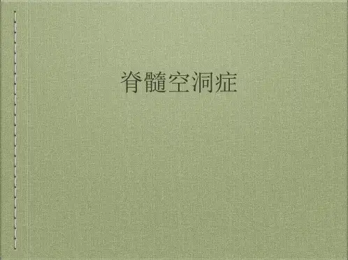 脊髓空洞查房ppt课件