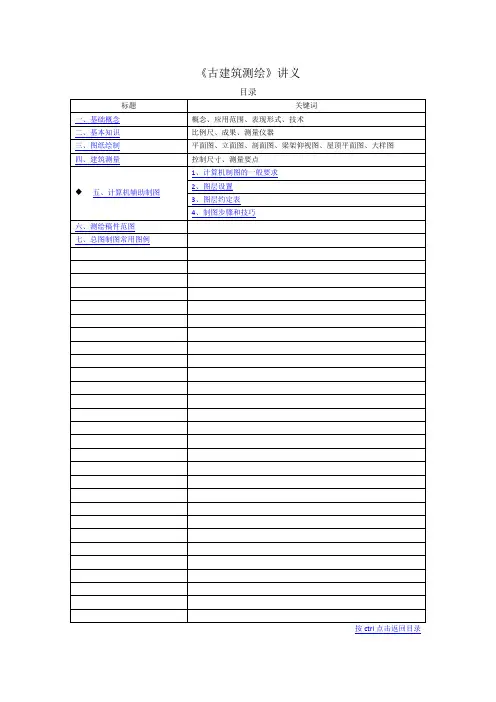 《古建筑测绘》讲义