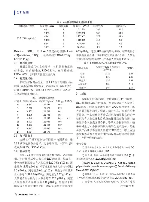 上转换荧光纳米材料免疫层析法快速检测恩诺沙星的研究