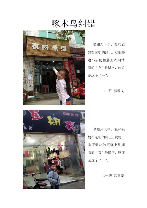 啄木鸟纠错