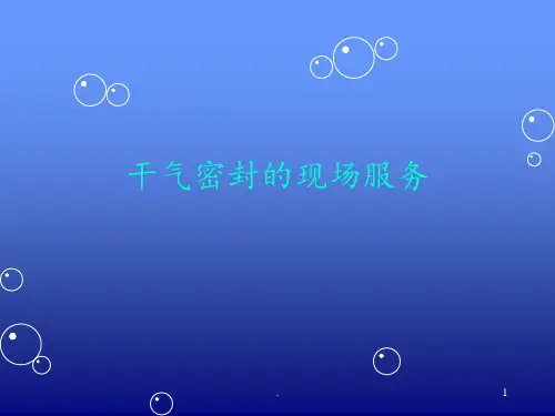 干气密封的安装PPT课件