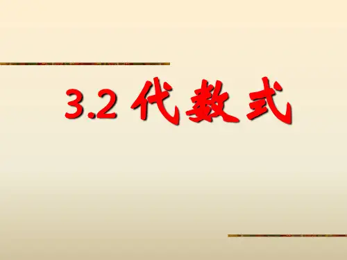 《代数式》PPT课件
