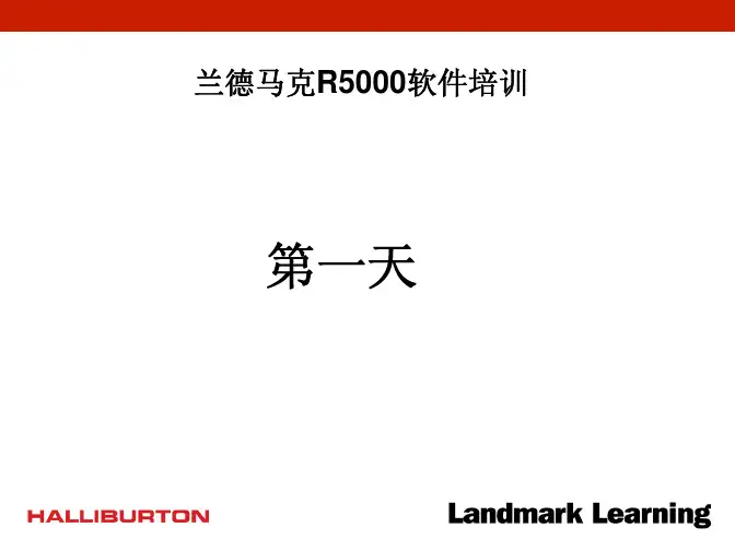 兰德马克R5000_井数据管理及井数据加载