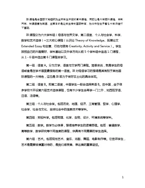 ib考试是啥