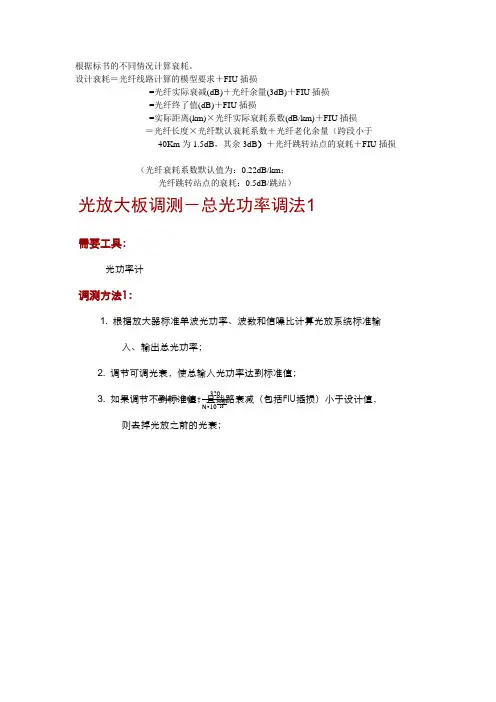 线路衰耗