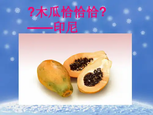 花城版音乐三年级下册《木瓜恰恰恰》课件