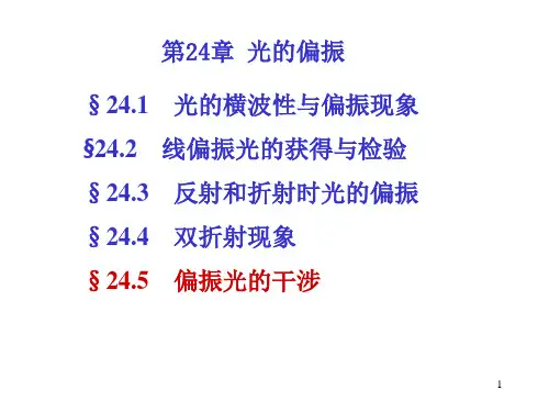 第24章-光的偏振