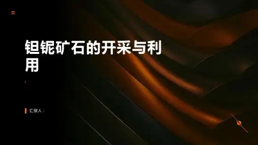 钽铌矿石的开采与利用