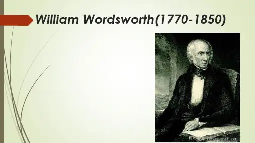 William Wordsworth(1770-1850)威廉·华兹华斯