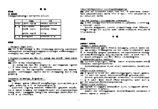 蜀相  书愤  复习案 答案