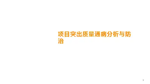 某标杆地产项目突出质量通病分析与防治