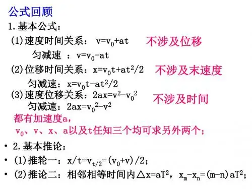 上课用第二章专题课：追击与相遇问题 (共21张PPT)