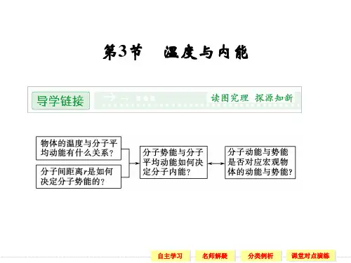 1.3 温度与内能 同步课件(鲁科版选修3-3)