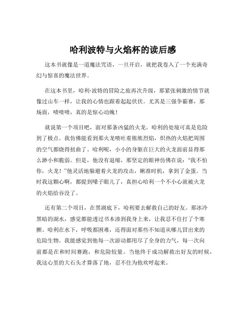 哈利波特与火焰杯的读后感