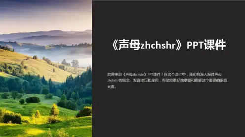 《声母zhchshr》课件