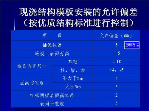 建筑模板施工工艺