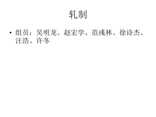 轧制PPT课件
