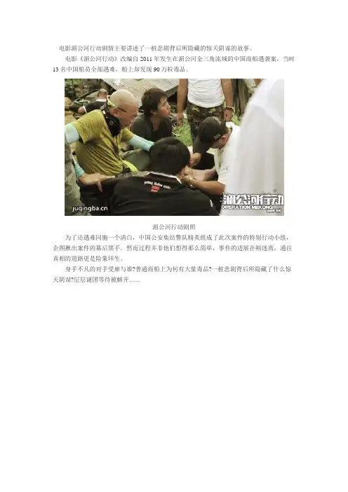 电影湄公河行动剧情主要讲述了一桩悲剧背后所隐藏的惊天阴谋的故事