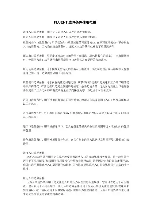 FLUENT应用及相关问题 