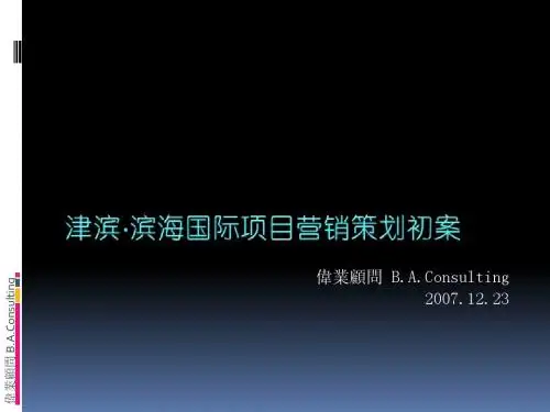伟业-天津市津滨滨海国际项目营销策划方案-117PPT