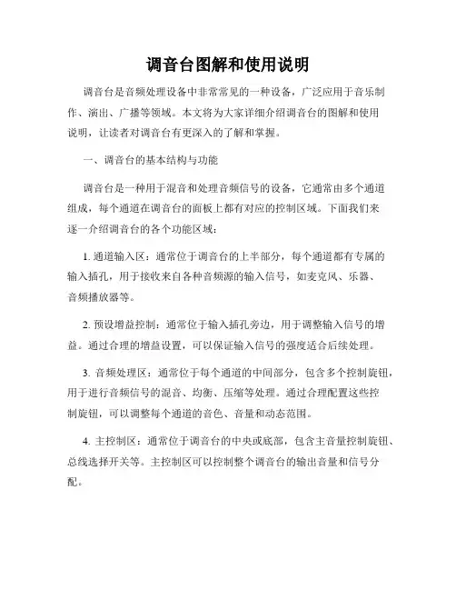 调音台图解和使用说明