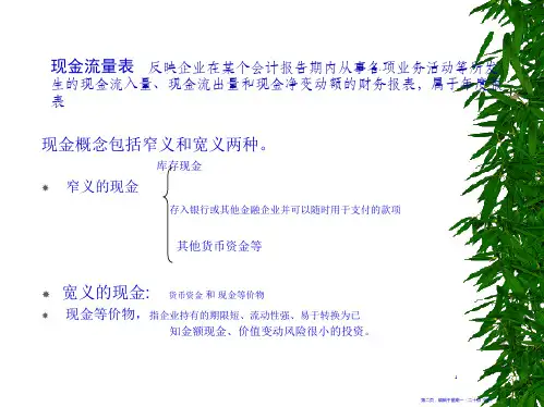 企业现金流量表分析报告22页PPT