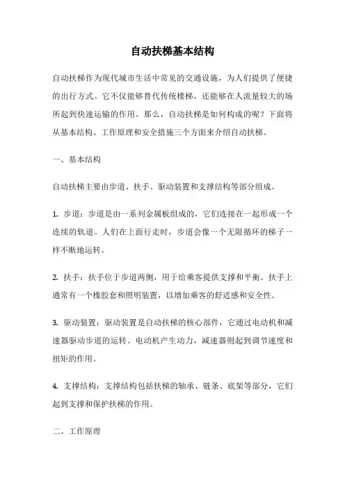 自动扶梯基本结构