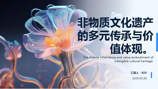 非物质文化遗产ppt课件模板