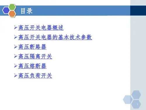 熔断器隔离开关负荷开关PPT演示课件