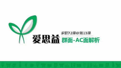【爱思益求职72课】第13课-群面-AC面解析