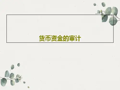 货币资金的审计41页PPT