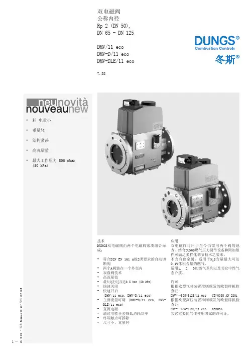 DUNGS新ECO阀门