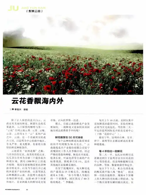 云花香飘海内外