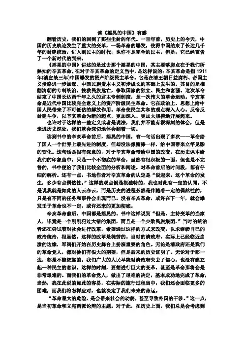 辛亥革命读书笔记