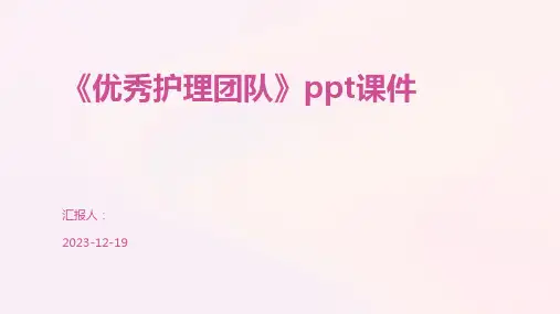 《优秀护理团队》ppt课件