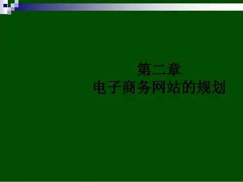 电子商务网站构建策略与规划(ppt 37页)