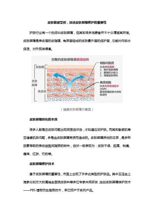 皮肤敏感受损,谈谈皮肤屏障修护的重要性