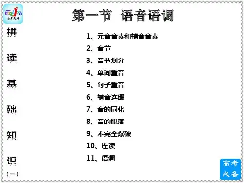 【高考英语】拼读基础知识(第一节 语音语调)