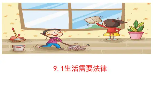 生活需要法律---部编版道德与法治七年级下册