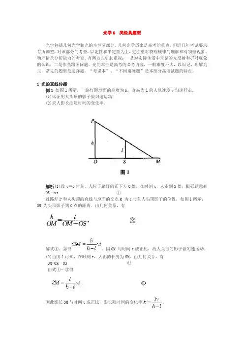 光学6 类经典题型